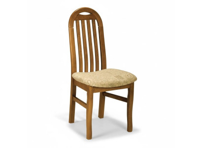Establezca 4x sillas silla diseño madera textil acolchado sillas de comedor de tela.