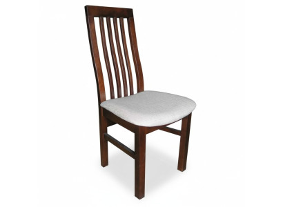 Set de diseño 4x sillas de madera tapizadas de tela para sillas de comedor de restaurante en tela.