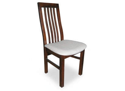 Conjunto de 8 sillas de comedor de madera maciza con tapizado de madera para restauración.