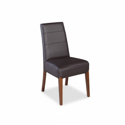 Conjunto de 4 sillas de comedor de madera maciza con tapizado de madera para restaurante y comedor.