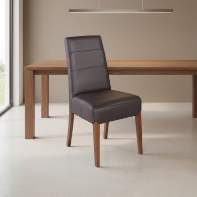 Sillas 8x Conjunto Sillón Madera Maciza Comedor Silla Acolchada Sillas con Respaldo