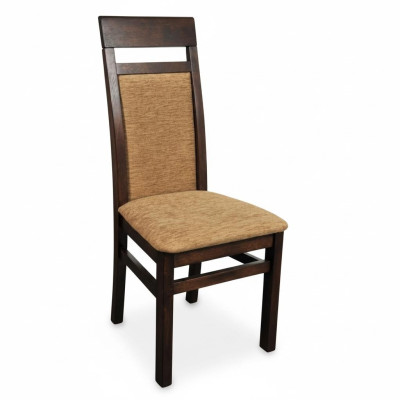 Diseño de silla conjunto 2x sillón madera tela sillas tela comedor nuevo tapizado