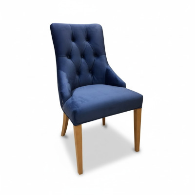 Chesterfield Set 20x Silla de comedor tapizada de tela para sillas de poliéster en el comedor
