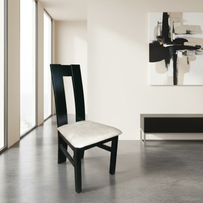 Silla de comedor 10x Juego de sillas Sillas Sillones Cuero Tapizado Madera maciza Nuevo Gastronómico