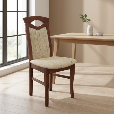 Juego de 20 sillas de comedor de madera maciza con tapizado de tela para restaurante y comedor.