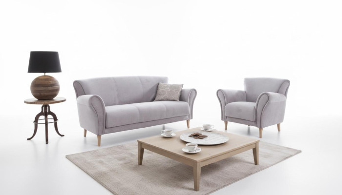 Sofá set de 3+1+1 plazas Sofás Couch juego de tapizados de sofá moderno tela nuevo