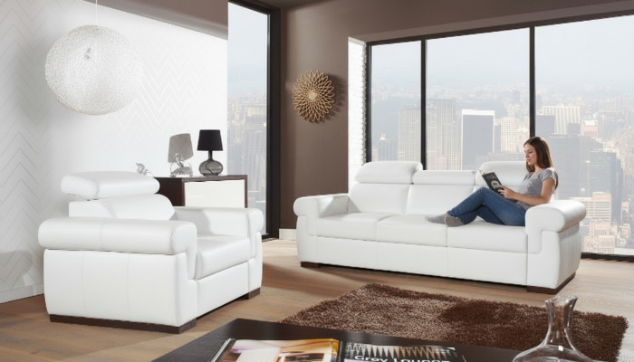 Moderno juego completo de sala de estar 3+1+1 sofá conjunto asiento tapizado nuevo.