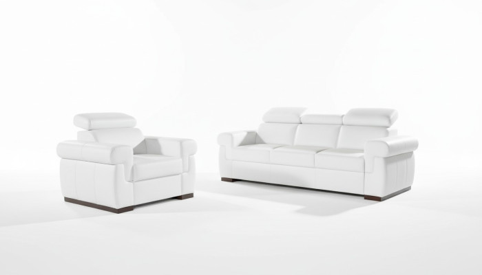 Sofá de 3 plazas Diseño Sofás Tapizados Sofás de Cuero 100% Relax Moderno