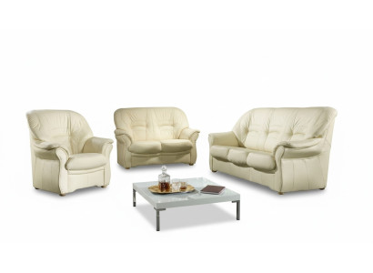 Sofá de cuero genuino 3+2 plazas Diseño moderno Conjunto de tapicería