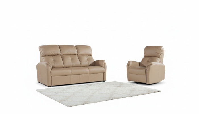 Sofá de 3 plazas + 1 + 1 diseño de conjunto de sofás tapizados sofás relax de cuero