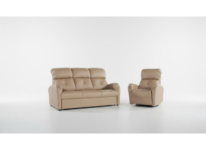 Conjunto de sofá de cuero auténtico 3+1 plazas, diseño de sofá moderno, decoración acolchada