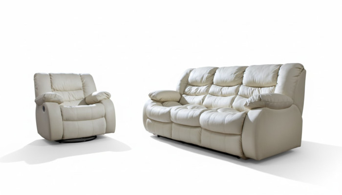 Sofá multifuncional de sala, juego de sofás de cuero 3+1+1, sofá de cine relax acolchado.