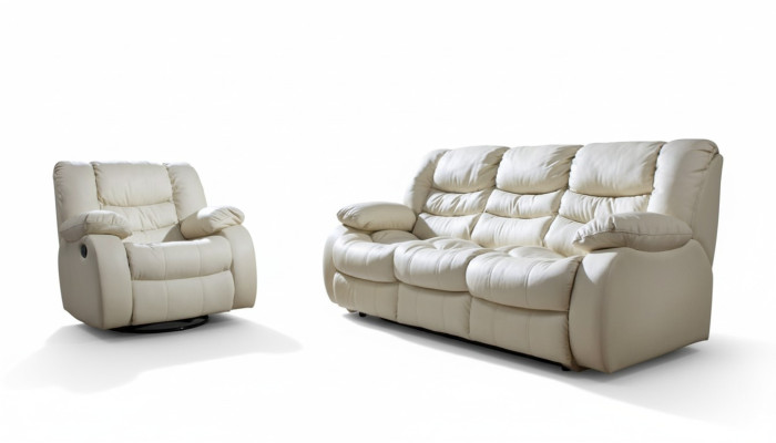 Sofá ajustable Conjunto de sofá eléctrico con reposapiés de cuero Sofa Cine