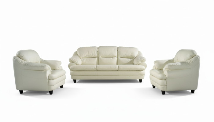 Sofá de 3+1 plazas, juego de sofás de diseño, cojines decorativos, sofás de cuero Relax.