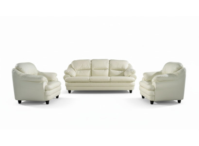 Sofá de 3+1 plazas, juego de sofás de diseño, cojines decorativos, sofás de cuero Relax.