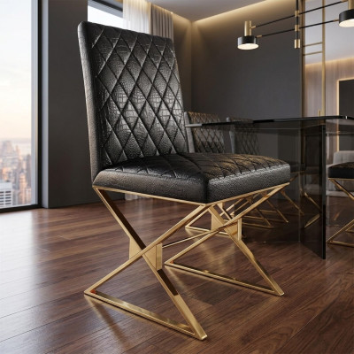 Silla 2x Conjunto de sillas de comedor Club Sillón tapizado Grupo de muebles de silla de salón