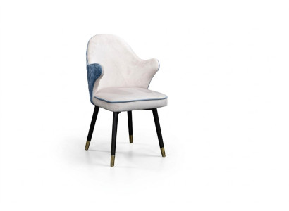 Silla 1x comedor tapizado sillón sala de estar club de televisión lounge asiento de tela piel silla