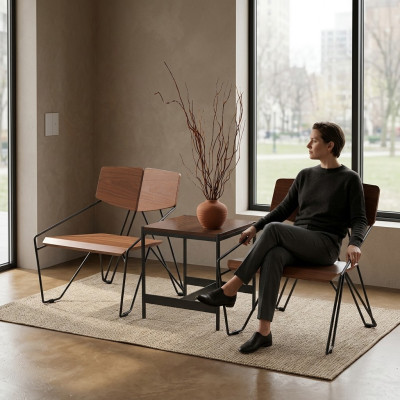 Sillón Club Lounge, diseño de respaldo acolchado, sofá de 1 plaza, nuevo sillón de cuero para televisión.