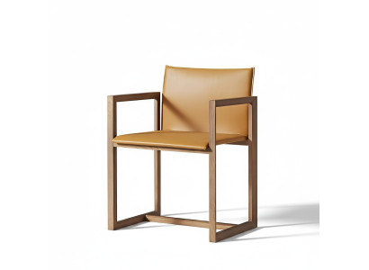 Silla 1x Comedor Tapizada Silla Salón de TV Lounge Club Cuero Textil Asiento Sillón