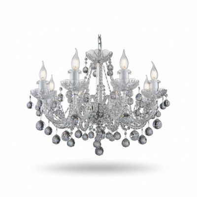 Estilo barroco lámpara de mesa candelabro luces de mesita de noche Bohemia bombilla