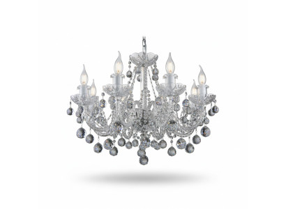 Estilo barroco lámpara de mesa candelabro luces de mesita de noche Bohemia bombilla