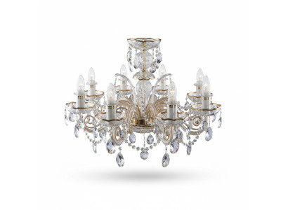 Clásico candelabro lámpara iluminación de techo cristal Bohemia nuevo.