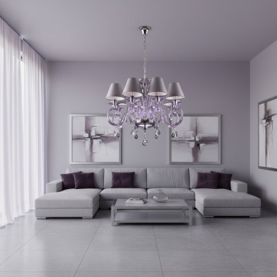 Cubierta de la moderna lámpara de araña de Bohemia lámpara de luces de cristal candelabro Nueve