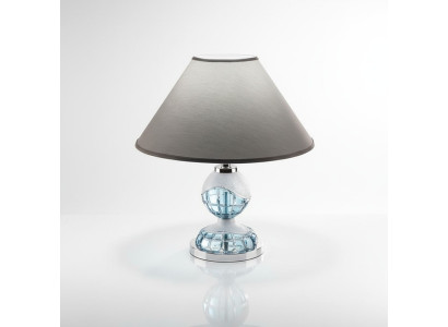 Lámpara de mesa de estilo antiguo, lámpara de corona, lámparas de cristal, luces, luz.