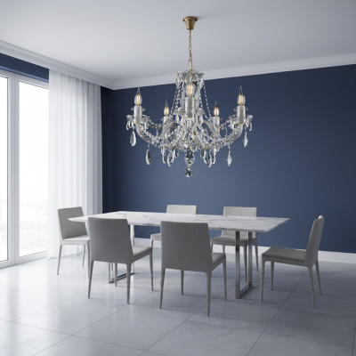 -Candelabro de cristal Luster Lámpara colgante Lámpara Lámpara Lámpara de techo Bohemia