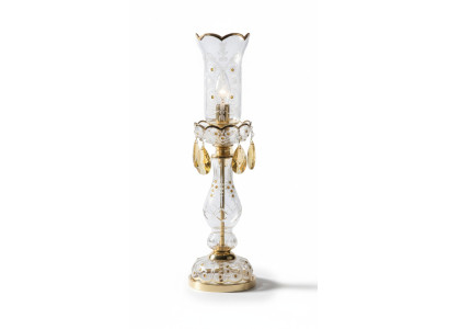 Lámpara de mesa de estilo antiguo, lámpara de mesa, luminaria, lámparas de cristal, candelabro.