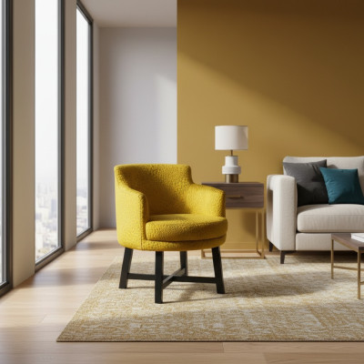Sillón Sillón de club Sillón de salón Sillón de cóctel Textil Sillas de relax Silla Tela