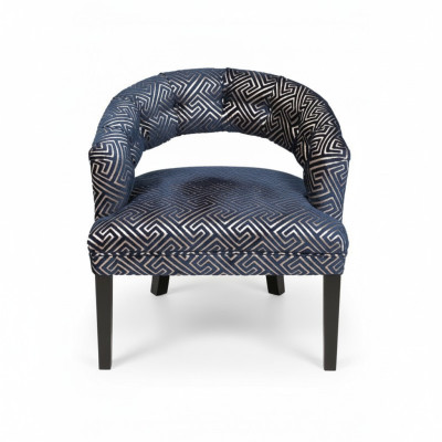 Gris-beige Sillones Chesterfield de lujo con reposabrazos, diseño de conjunto de 2 unidades.
