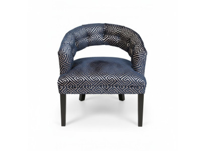 Gris-beige Sillones Chesterfield de lujo con reposabrazos, diseño de conjunto de 2 unidades.