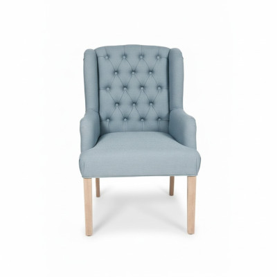 Sillas azules Chesterfield, elegantes sillones, mobiliario de hotel, silla tapizada, set de 6 unidades.