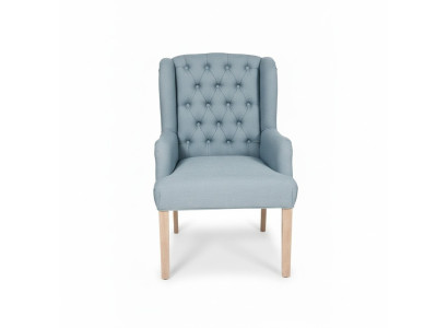 Sillas azules Chesterfield, elegantes sillones, mobiliario de hotel, silla tapizada, set de 6 unidades.