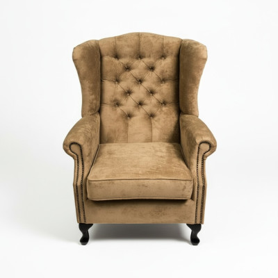 Ohrensessel Sillón Sillón Televisión Silla Tapizada Sofá Relajante 1 Plaza Chesterfield