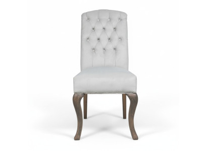 Diseñador de sillas Chesterfield grises, conjunto de tapizado de dos unidades para grupo hotelero.