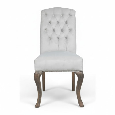 Diseño de sillas Chesterfield para hotel, juego de sillas tapizadas en tela, grupo de 8 juegos nuevos.