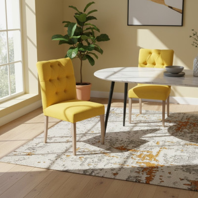 Diseño de sillas conjunto de Chesterfield Silla de tapicería Grupo de hoteles 8x Set Nuevo Textil