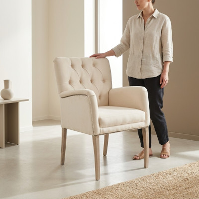 Diseño de sillas Chesterfield cojín de tela de silla para hotel, grupo de 8 piezas, nuevo.