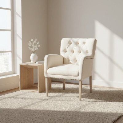 Diseño de sillas Chesterfield cojín de tela de silla para hotel, grupo de 8 piezas, nuevo.