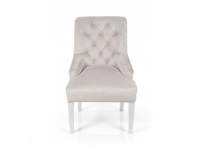 Sillas Chesterfield de diseñador gris Juego de 10 sillas tapizadas de tela individuales
