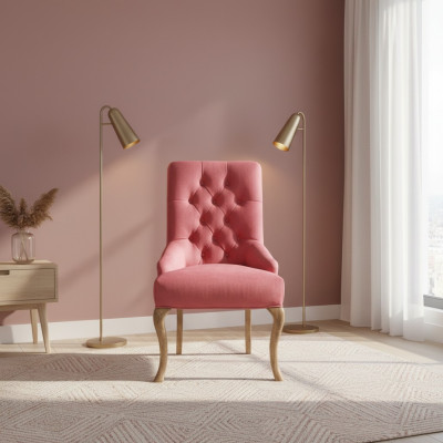 Sillas Chesterfield rojas. Conjunto exclusivo de sillas de comedor x4.