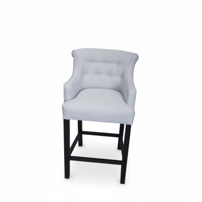 Taburete de bar gris, silla de bar diseñador tela diseño sillas de salón conjunto de 8