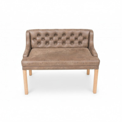 Sofá de tela Chesterfield, bancos de asientos de restaurante de tela, sofás de cuero de tienda.