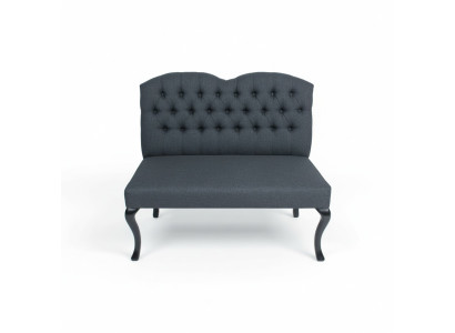 Sofá tapizado de tela Chesterfield Banco Decoración Restaurante Tienda de tela Banco de asientos