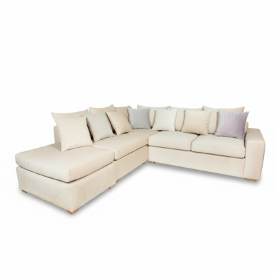 Sofá esquinero Chesterfield sofá tapizado cojines asientos esquina sofás nuevo conjunto de esquina de terciopelo.
