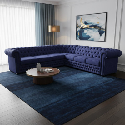 Sofá esquinero de diseño Claudyna Sofá cama con función de cama Sofá acolchado Textil