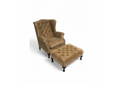 Taburete Banco auxiliar Reposapiés Banqueta Otomana Banco Chesterfield