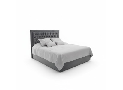 Cama tapizada Chesterfield doble para hotel decoración dormitorio 140x200cm.